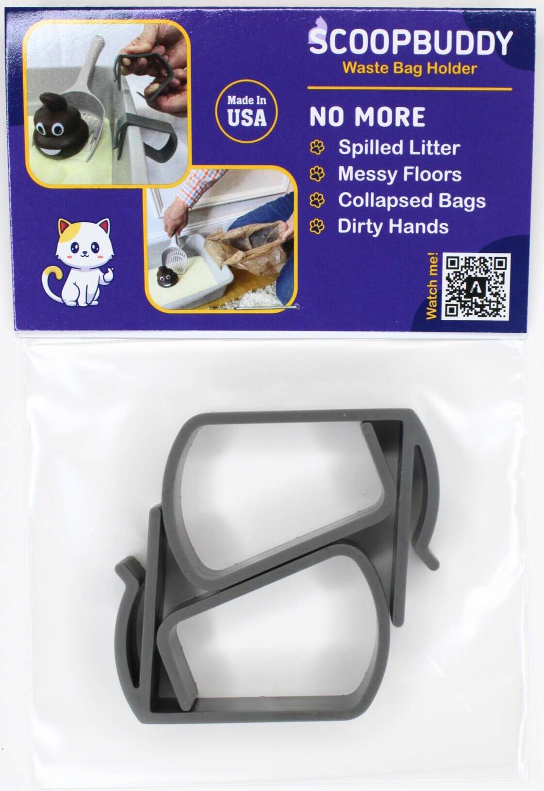 Scoop Buddy litter box accessory to eliminate litter spills